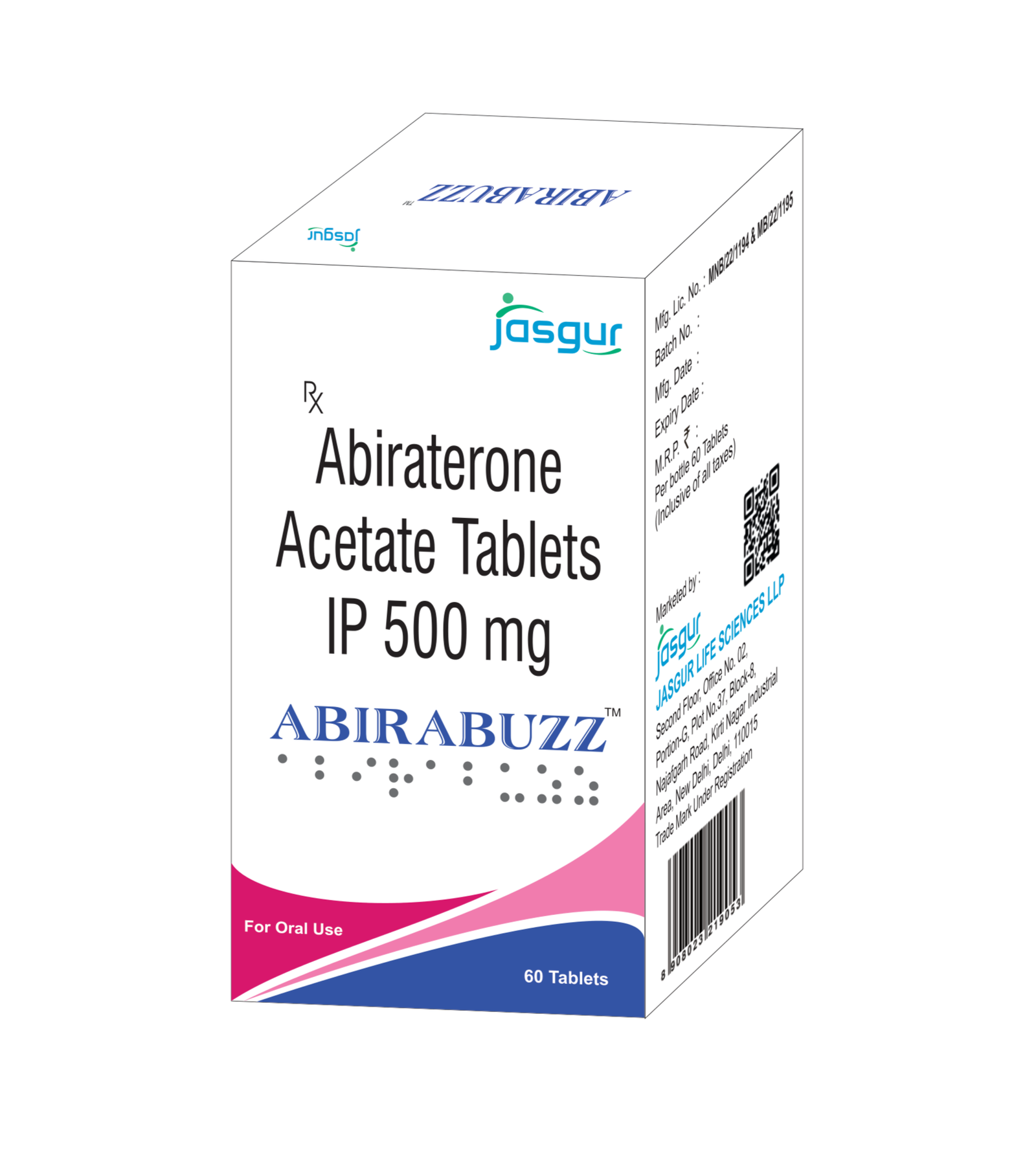 Abirabuzz(Abiraterone) 500 mg